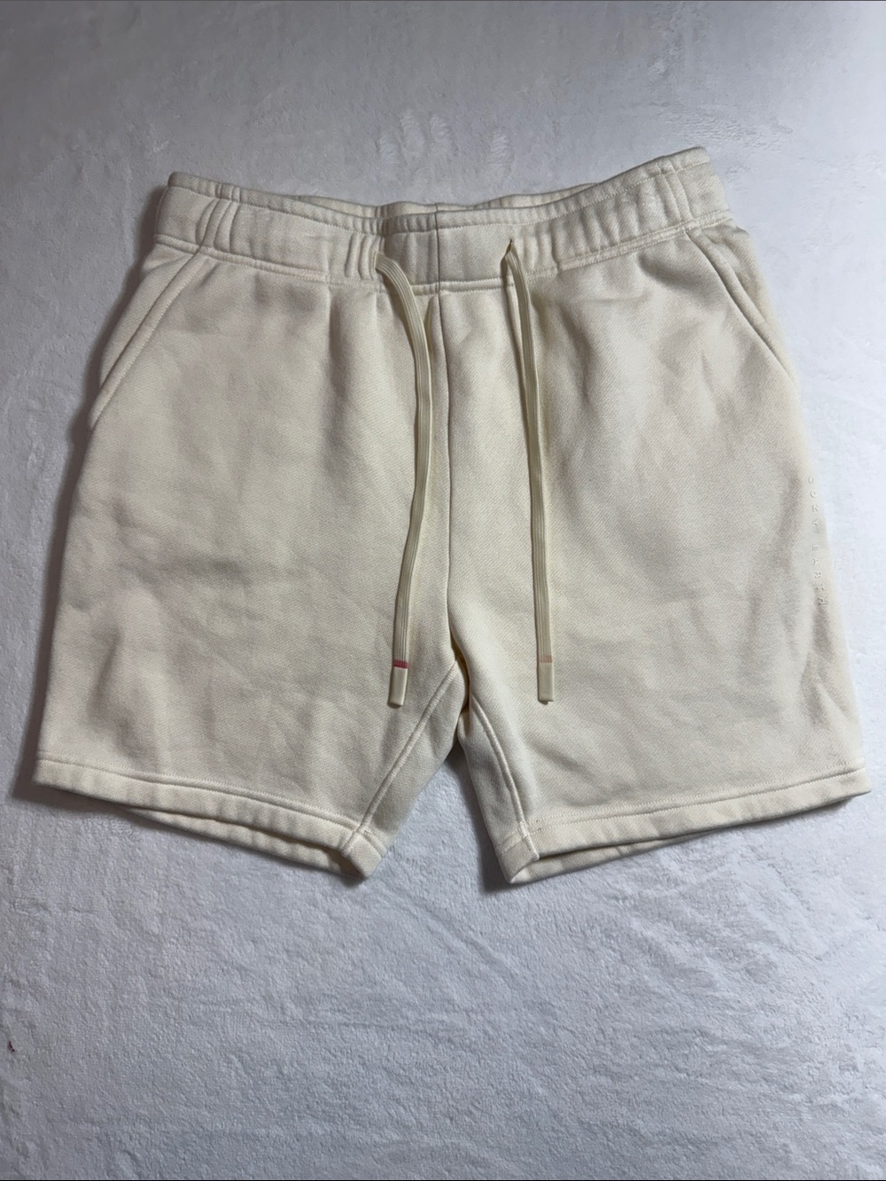 Men's Cream Cozy Earth Cotton Pull-On Shorts - Comfortable Everyday Wear